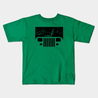 Adventuring YJ Jeep Kids T-Shirt